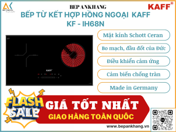 Bếp từ kết hợp hồng ngoại KAFF  KF - IH68N - Made in Germany